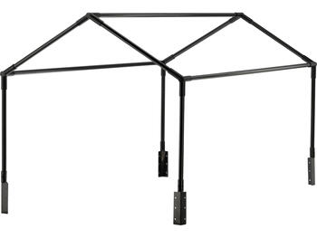 Flo GARDEN GREENHOUSE 90003, 60x80x120см, ПВХ, стальной каркас 12мм, мини-теплица (90003)