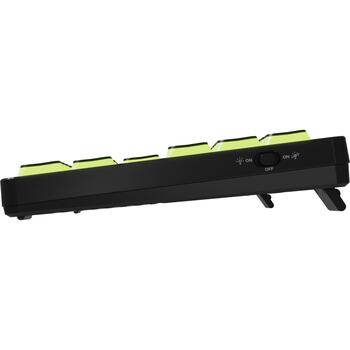 Genesis Thor 430 TKL spēļu klaviatūra NKG-2346, 3000 mAh, 2.4 GHz, Bluetooth, USB, US, lineārie slēdži, RGB, melna (NKG-2346)