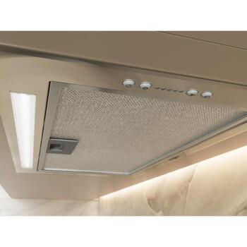 Whirlpool WCTH 63F LEB X встраиваемая вытяжка, 51,4 см, 435 м³/ч, класс B, LED, электронное управление, нержавеющая сталь (WCTH 63F LEB X)