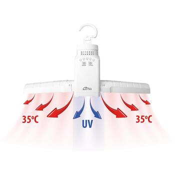 Media-Tech Viedais Gaisa Žāvētājs MT6518, 300W, 35°C, 2,5kg, UV-C dezinfekcija, taimeris, 4 āķi (MT6518)