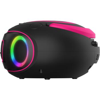 Denver TDB-212 Pink 111141900040, DAB+ Динамик, Розовый, 230V, FM радио, Bluetooth, AUX, USB MP3, LED подсветка (111141900040)