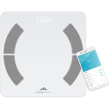Eta Ванные весы ETA277990000, 180 кг, 100 г, Измерение ИМТ, Bluetooth, Батарея AAA, 10 профилей пользователей (ETA277990000)
