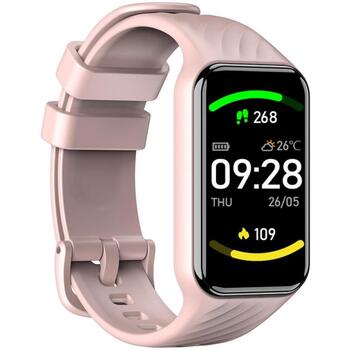 Blackview фитнес-браслет R10 R10PINK, 1,47 дюйма, 172 x 320 пикселей, 300 мАч, 20 дней, IP68, Bluetooth 5.2, Android/iOS, розовый (R10PINK)