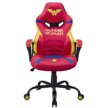 Subsonic Игровое кресло SA5573-W1, 64см, 110-120см, Желтый, Красный, Синий, Подголовник, Регулируемый угол спинки, Эко-кожа (SA5573-W1)