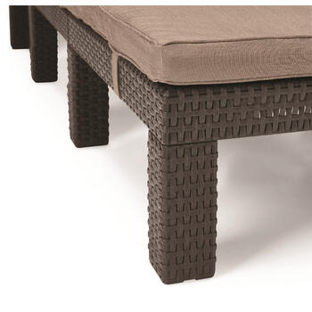 Sauļošanās krēsls Daytona Deluxe 195x65x25.5cm 29211632599 KETTER (29211632599)