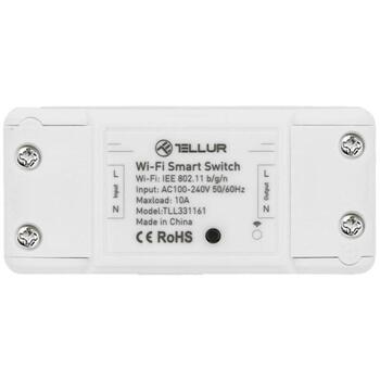 Tellur WiFi Inline Switch TLL331161, 2200W, AC100-240V, 10A, 2,4GHz, IEEE 802.11b/g/n, WPA-PSK/WPA2-PSK, Android 4.1/iOS 8 (TLL331161)