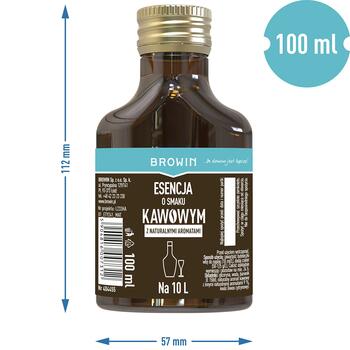 Browin Kafijas garšas esence 404455, 100ml, dabīgs aromāts, 10l liķierim, bez konservantiem (404455)