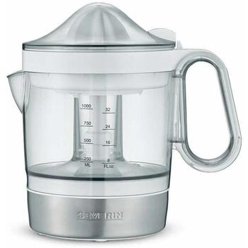 Severin Citrusaugļu sulu spiede 3535 CP3535, 40 W, 1 l, divi konusi, mehāniska kontrole, sudraba un balta (3535)