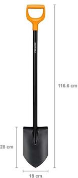 Lāpsta ar spicu galu Solid 1166mm 1066716 FISKARS (1066716)
