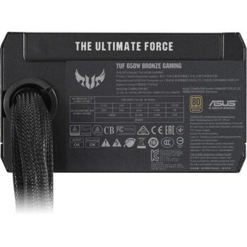 Asus TUF-GAMING-750B barošanas bloks 90YE00D0-B0NA00, 750 W, 100-240 V, 20+4 pin ATX, 80 PLUS Bronza, 135 mm ventilators, melns (90YE00D0-B0NA00)