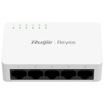Ruijie Reyee RG-ES05F | 5-портовый 10/100 Mbps Неуправляемый Коммутатор — Белый Корпус (RG-ES05F)