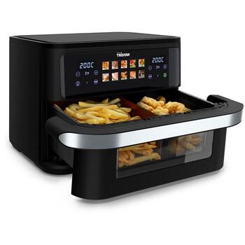 Tristar Dualzone Flex gaisa friteze FR-9078, 2800 W, 10 L, karstā gaisa tehnoloģija, LCD displejs, 10 programmas (FR-9078)
