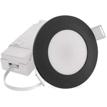 Emos LED прожектор LORI ZV1164, 4,5 Вт, 345 лм, IP65, 110°, 2700/4000 K, черный, встраиваемый (ZV1164)