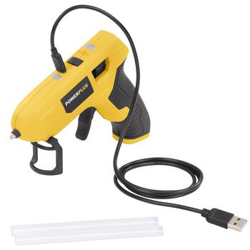 Karstā līmes pistole 4V, POWERPLUS, POWX147, 2200 mAh akumulators, 50 min darbības laiks, 0,4 min sildīšanas laiks (POWX147)
