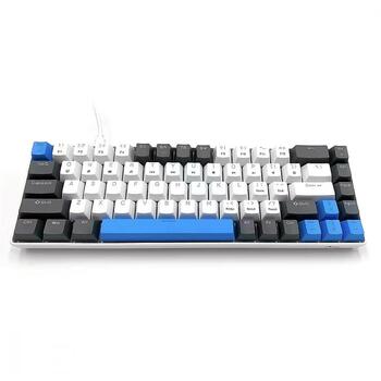 Media-Tech MT1259 Red Core MX60, механическая клавиатура, 68 клавиш, 1.6м, USB, белый/серый/синий, подсветка (MT1259)