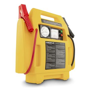 Powerplus pārnesamā elektrostacija POWX411, 7000 mAh, 12 V, 17 bar, 180 W, 900 A, 3,6 W, 4-in-1 palaidējs, kompresors (POWX411)