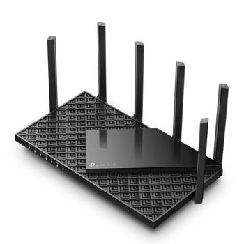 TP-Link Archer AXE75 беспроводной маршрутизатор, AXE5400, 6 ГГц 2402 Мбит/с, 5 ГГц 2402 Мбит/с, 2.4 ГГц 574 Мбит/с (ARCHERAXE75)