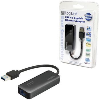 Logilink UA0184A сетевой адаптер, 1 Gbps, Gigabit Ethernet, USB 3.0, Realtek RTL8153, IEEE 802.3, 802.3u, 802.3ab, USB 1.1 (UA0184A)