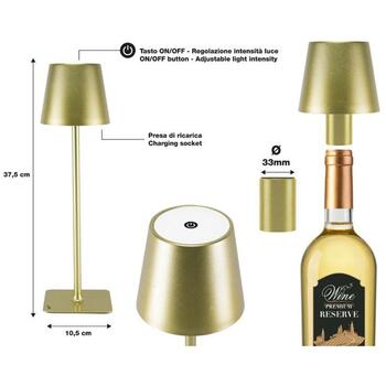 Beper Galda lampa P201UTP116, 5 V, 110 lm, IP44, regulējama baltā gaisma, 1 LED spuldze, zelta krāsa (P201UTP116)