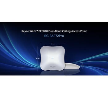 Ruijie RG-RAP72Pro Wi-Fi 7 piekļuves punkts, BE5040, 5011Mbps, 2x2.5G, PoE+, WPA3, balts (RG-RAP72Pro)