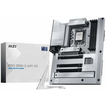 Msi PRO Z890-S WIFI PZ, 2.5Gb Ethernet, 802.11a/b/g/n/ac/ax/be, Bluetooth 5.4, 4x SATA-600, 3x M.2, 4 DIMM slots (PRO Z890-S WIFI PZ)