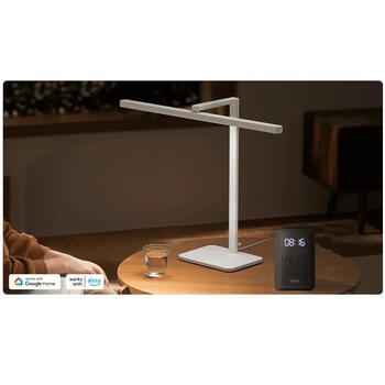 Умная широкоспектральная LED настольная лампа с двойной зоной освещения 10W 1100lm 2700–5100K складная 60×12.5×41.3cm BHR9186GL Xiaomi (BHR9186GL)