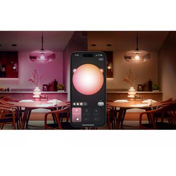 Philips Hue умный осветительный комплект 8721103103673, 3x8Вт, E27, 806лм, 2200-6500K, 16М цветов, Bluetooth/Zigbee, Hue мост (8721103103673)