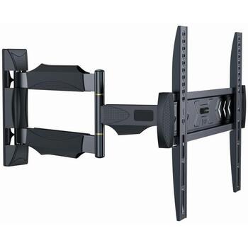 Gembird sienas stiprinājums WM-55ST-02, atbalsta 32-55'' televizori, VESA 100x100-400x400 mm, 30 kg, 65-610 mm attālums (WM-55ST-02)