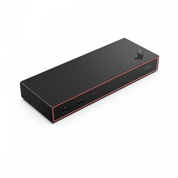 Lenovo ThinkPad USB4 док-станция 5000 40BF0100EU, 2 x DisplayPort, 1 x HDMI, 65 W, черный, Eclipse Black (40BF0100EU)