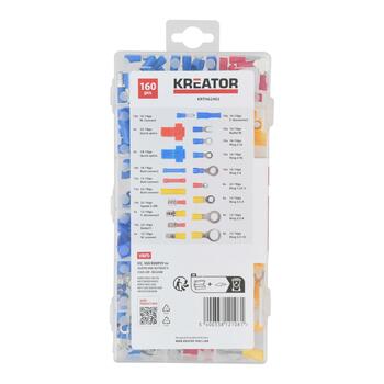 Kreator Набор обжимных соединителей KRTH62402, 160 шт, 20 мм, медь, пластиковый кейс (KRTH62402)