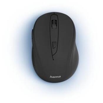 Hama Bezvadu datorpele MW-400 V2 173026, 800-1600 DPI, 6 pogas, 2.4 GHz, līdz 10 m, ergonomiska, melna (00173026)