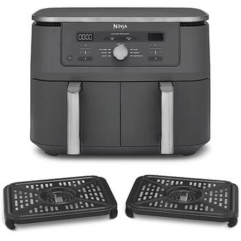 Ninja aerogrils DZ400EU, 2470 W, 9.5 l, 40 - 240 °C, Dual Zone, 6 režīmi, taimeris, keramikas pārklājums (DZ400EU)