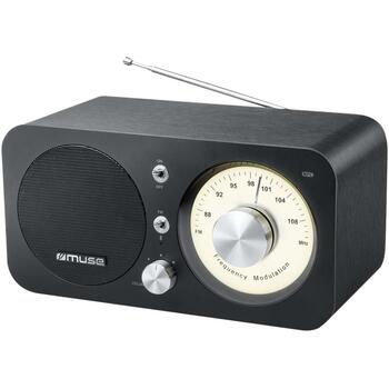 Muse Радио M-095BT, 5Вт, FM, Bluetooth, NFC, USB порт зарядки, Aux вход, черный (M-095BT)