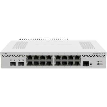 Mikrotik CCR2004-16G-2S+PC маршрутизатор, 16x 10/100/1000M, 2x SFP+, 4GB ОЗУ, 128MB флеш-память, 36W, 100-240V, -20°C до +60°C (CCR2004-16G-2S+PC)