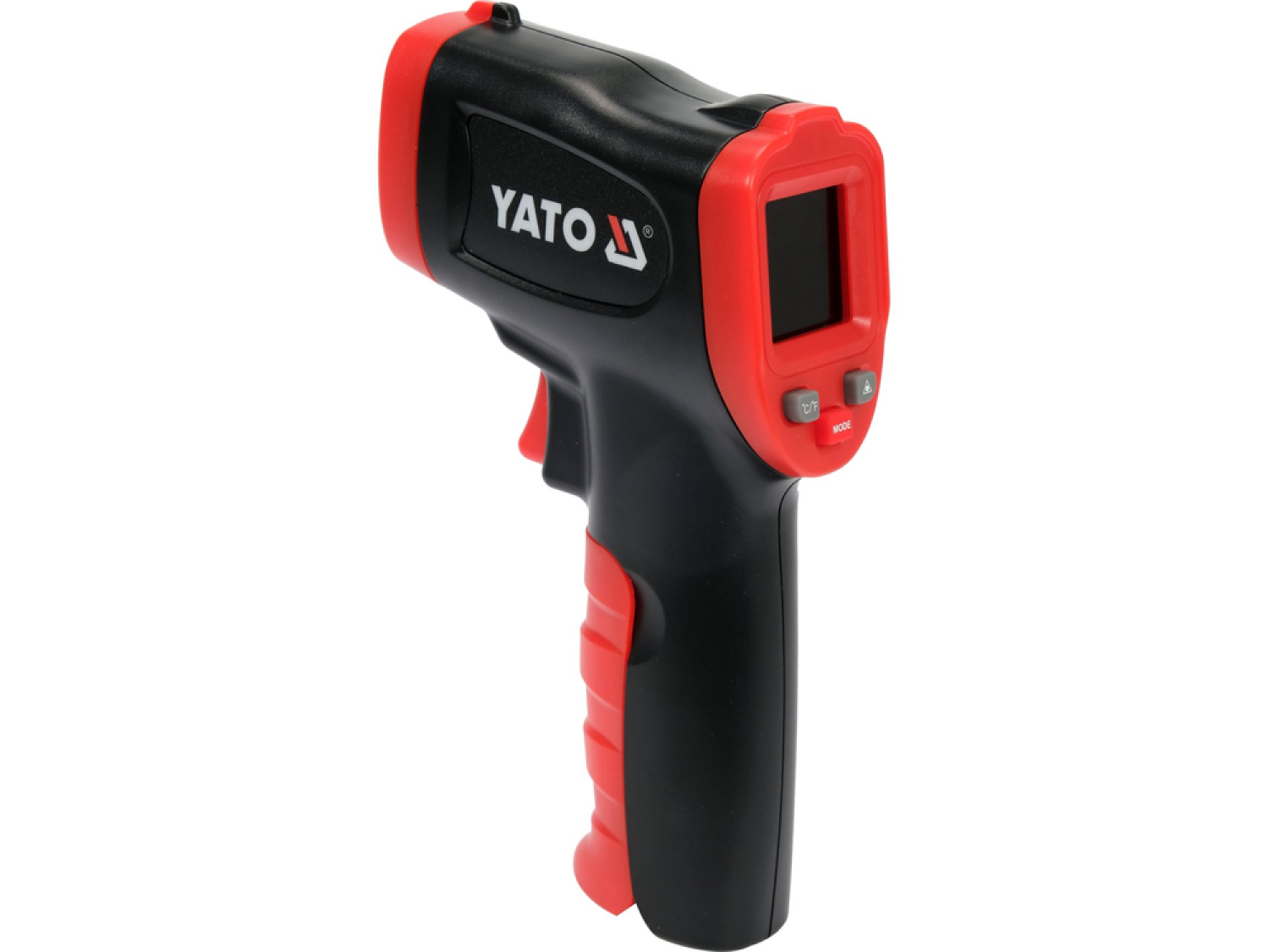 Yato YT-73200 инфракрасный термометр, от -50°C до +600°C, ±1.5°C, 12:1, 0.1°C, 500мс, лазерный прицел, ЖК-дисплей (YT-73200)