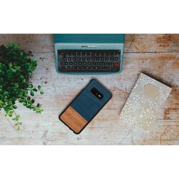 Man&Wood Чехол для смартфона M6440B, Синий, совместим с Samsung Galaxy S10e, 5.8'', натуральное дерево, поликарбонат (M6440B)