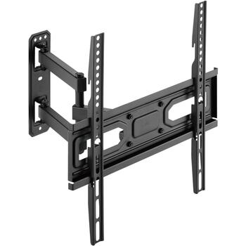 Sbox televizora kronšteins PLB-3644-2, 32-55'', 35kg, 100x100-400x400, +3°/-15°, 90° griešanās, melna (PLB-3644-2)