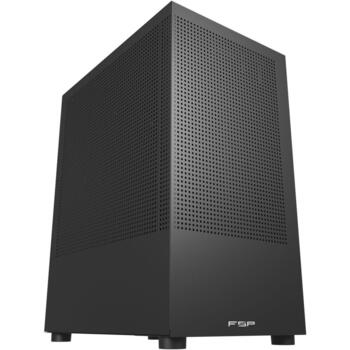 Fsp корпус S110-B, Micro ATX, Mini-ITX, 4x слотов расширения, 1x USB 3.0, 2x USB-A, аудиовыход, микрофон, черный (S110-B)