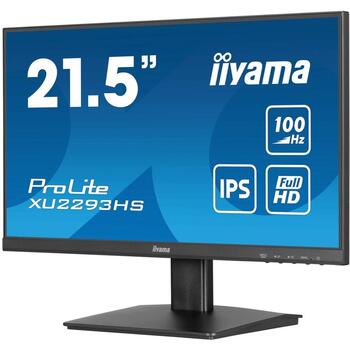 Iiyama ProLite XU2293HS-B6 компьютерный монитор, 54.6 см, 1920 x 1080 пикселей, Full HD, LED, IPS, 1 мс, 100 Гц, 2 динамика (XU2293HS-B6)