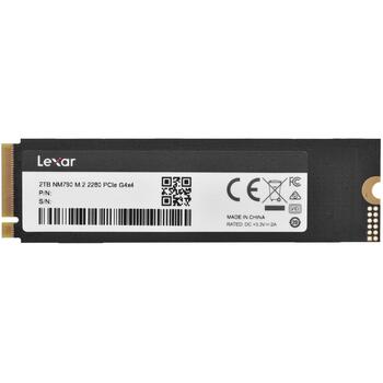 Lexar SSD NM790 LNM790X002T-RNNNG, 2000 ГБ, 7400 МБ/с, 6500 МБ/с, SLC, PCIe 4.0, M.2 2280 (LNM790X002T-RNNNG)