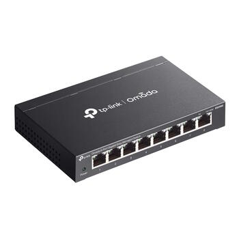 TP-LINK Omada ES208G управляемый коммутатор, 8x Gigabit RJ45, 16 Gbps, 11.9 Mpps, 8K MAC, VLAN, QoS, IGMP Snooping (ES208G)
