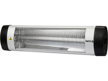 Yato YT-99530 kvarca infrasarkanais sildītājs, 2000W, 220-240V, 50/60Hz, 12-18m², 1900K, 5000h, alumīnija korpuss (YT-99530)