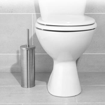 Beldray Щетка для туалета и держатель LA059451SS2FEU7, серебристый, железо, 37.8x9.7x9.7cm (LA059451SS2FEU7)
