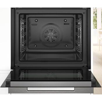 Bosch Духовка HBG7721W1S, 71 л, Электрическая, Пиролиз, Сенсорное управление, Конвекция, Белая (HBG7721W1S)