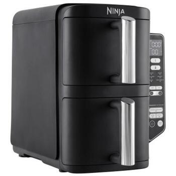 Ninja aerogrils SL300EU, 2470 W, 7.6 l, 40-240 °C, 6 režīmi, 2 atvilktnes, taimeris, negatīvs pārklājums (SL300EU)