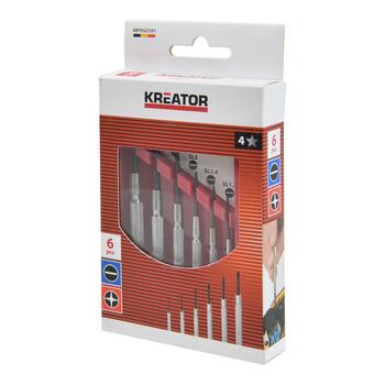 Kreator Precizitātes skrūvgriežu komplekts KRTH22101, 6 gab, 25 mm, plastmasas kaste (KRTH22101)