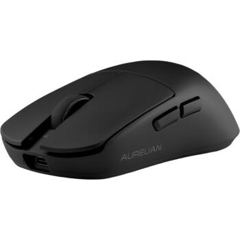 White Shark Игровая мышь AURELIAN WGM-9011 AURELIAN-B, 26000 DPI, 1000 Hz, 6 кнопок, 300 mAh, 1.8 м, беспроводная (AURELIAN-B)