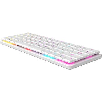 White Shark Клавиатура NAGAMAKI-W-US-BLUE.SW, механическая, белая, 61 клавиша, USB Type-C, синие переключатели, подсветка (NAGAMAKI-W-US-BLUE.SW)