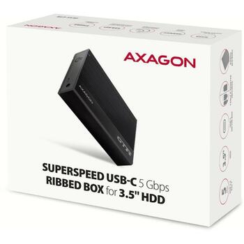 Axagon HDD корпус EE35-GTR USB-C 5Gbps, 3,5