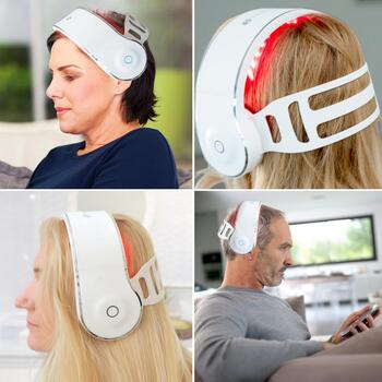 Rio Lāzera matu augšanas josta LAHB-SLEEVE-EU/1,0, 60 lāzera diodes, 650 nm, 5 W, regulējama josta, USB uzlādējama (LAHB-SLEEVE-EU/1,0)